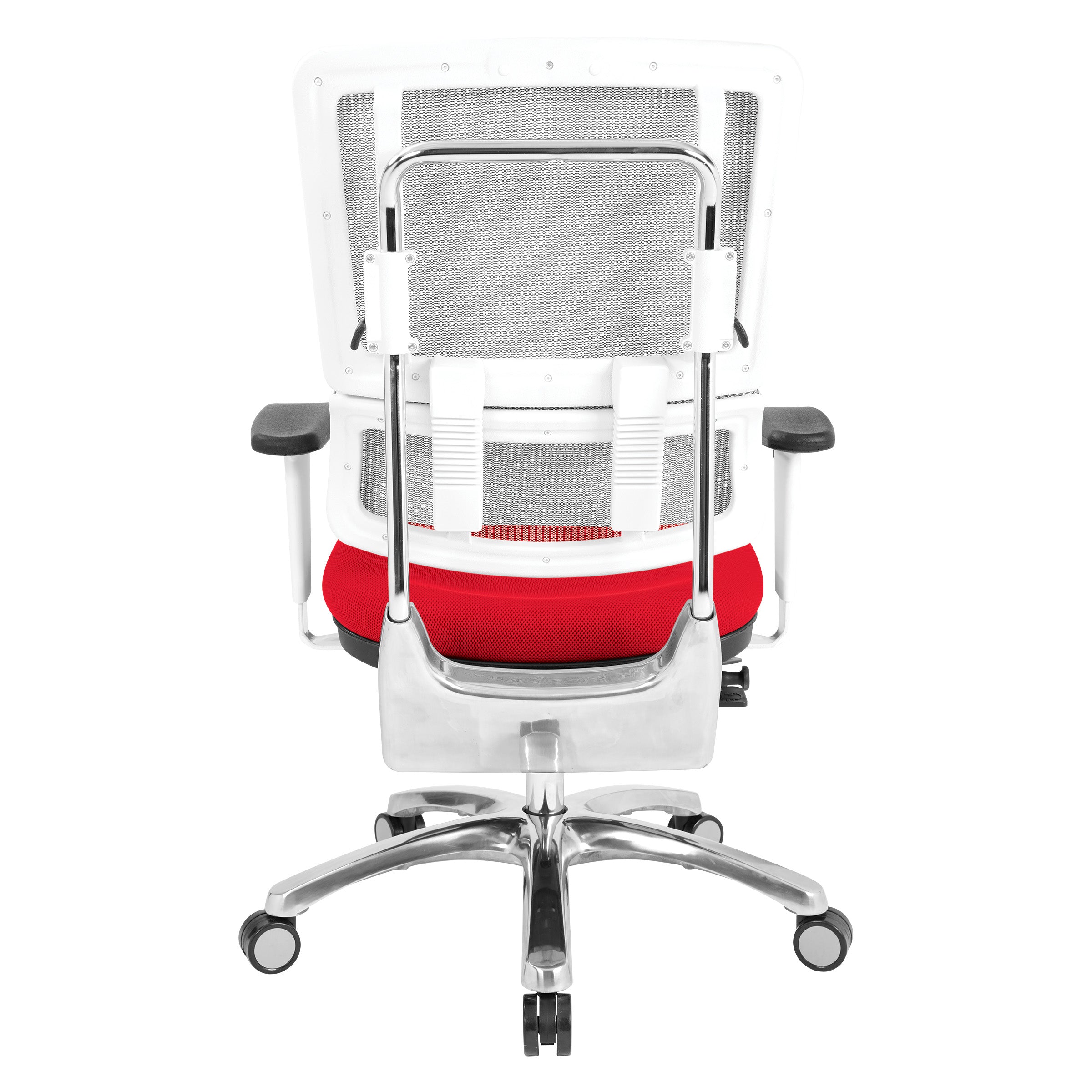 White Vertical Mesh Chair